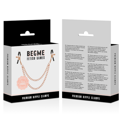BEGME - BLACK EDITION PREMIUM PINCES À TÉTONS AVEC CHAÎNE BEGME BLACK EDITION