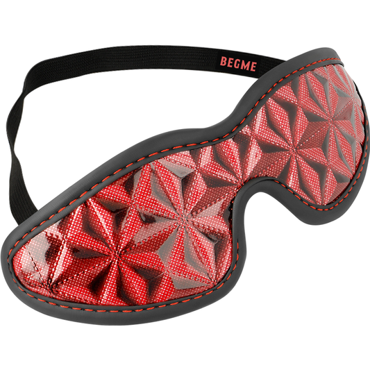 BEGME - MASQUE AVEUGLE PREMIUM ÉDITION ROUGE AVEC DOUBLURE EN NÉOPRÈNE BEGME RED EDITION