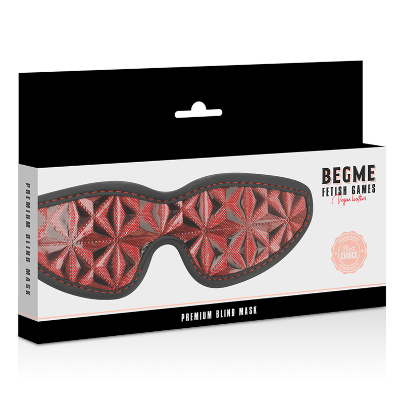 BEGME - MASQUE AVEUGLE PREMIUM ÉDITION ROUGE AVEC DOUBLURE EN NÉOPRÈNE BEGME RED EDITION
