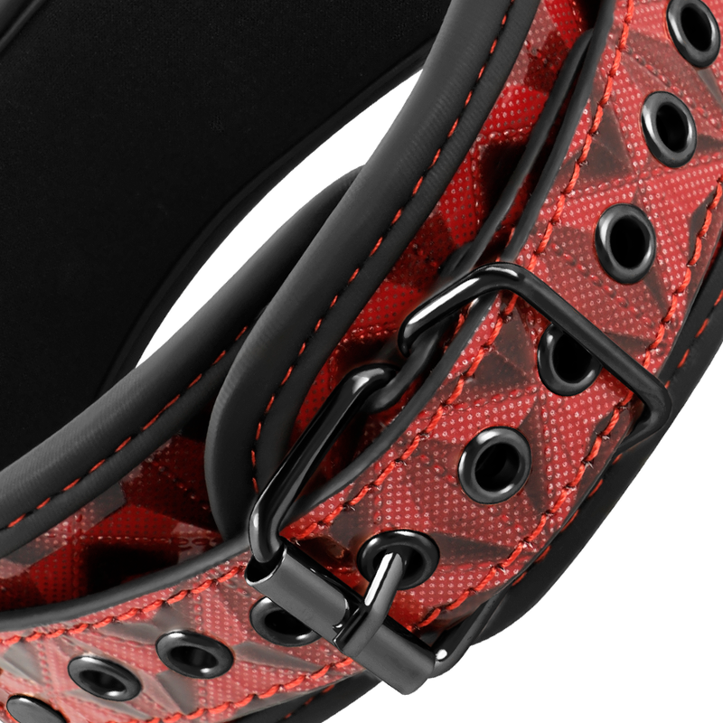 BEGME - COLLIER ÉDITION ROUGE AVEC PINCES  TÉLÉMON AVEC DOUBLURE EN NÉOPRÈNE BEGME RED EDITION