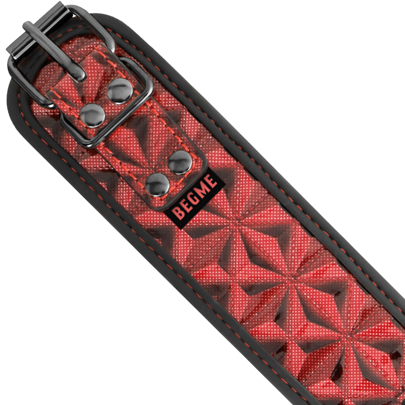 BEGME - COLLIER ÉDITION ROUGE AVEC PINCES  TÉLÉMON AVEC DOUBLURE EN NÉOPRÈNE BEGME RED EDITION
