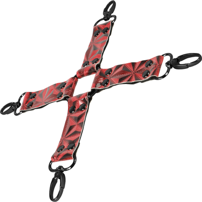 BEGME - CRAVATE DE PORC EN CUIR VÉGAN PREMIUM ÉDITION ROUGE BEGME RED EDITION