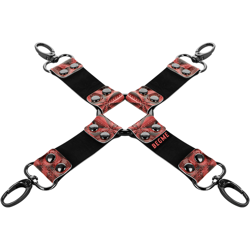 BEGME - CRAVATE DE PORC EN CUIR VÉGAN PREMIUM ÉDITION ROUGE BEGME RED EDITION