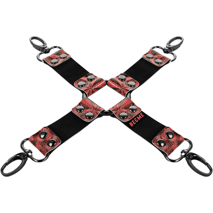 BEGME - CRAVATE DE PORC EN CUIR VÉGAN PREMIUM ÉDITION ROUGE BEGME RED EDITION