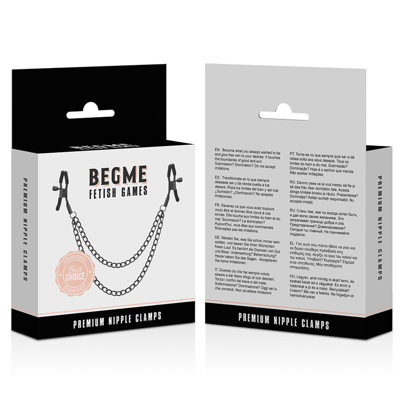 BEGME - PINCES  TAMELON RED EDITION AVEC CHAÎNE BEGME RED EDITION