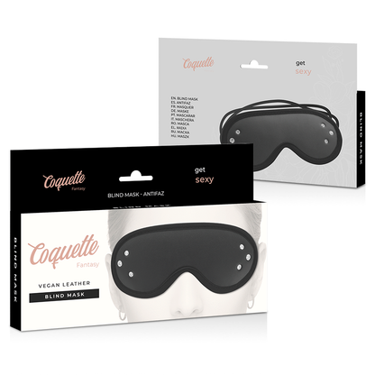 COQUETTE CHIC DESIRE - MASQUE FANTASY EN CUIR VÉGAN AVEC DOUBLURE EN NÉOPRÈNE COQUETTE FANTASY