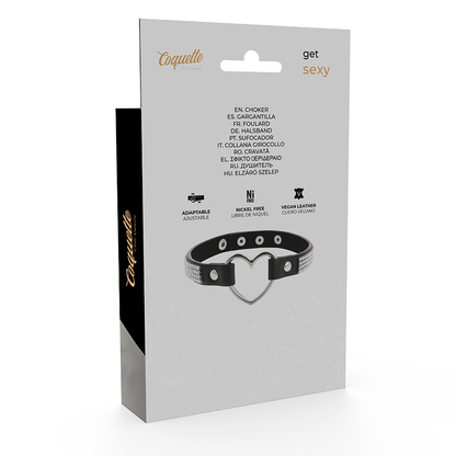 COQUETTE CHIC DESIRE - RAS DE COU EN CUIR VEGAN AVEC COEUR COQUETTE ACCESSORIES
