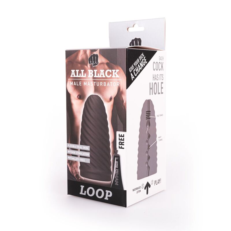 ALL BLACK - BOUCLE DE MASTURBATEUR MODÈLE 1 ALL BLACK