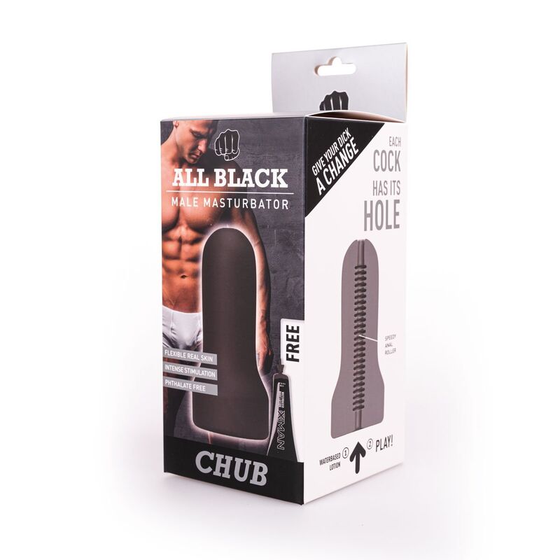 ALL BLACK - MASTURBATEUR BOUCLE MODÈLE 2 ALL BLACK