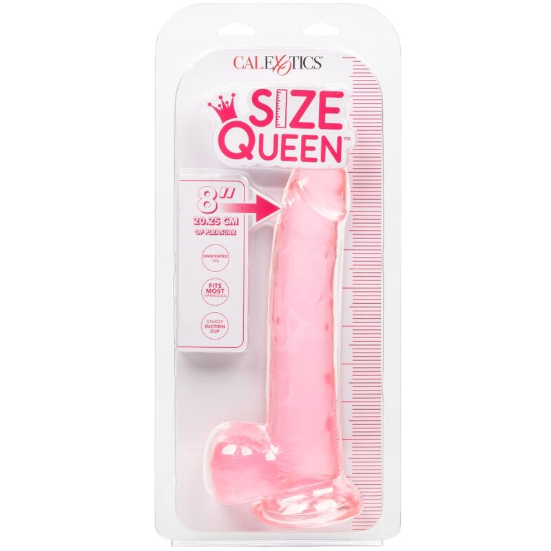 CALEXOTICS - GODE REINE TAILLE ROSE 20.3 CM CALEXOTICS