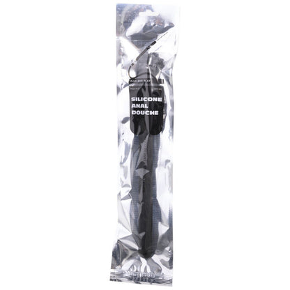 ALL BLACK - DOUCHE ANAL SILICONE SISTEMA STOPPER 27 CM ALL BLACK