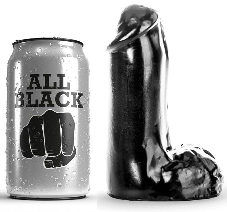 ALL BLACK - GODE RÉALISTE 13 CM ALL BLACK
