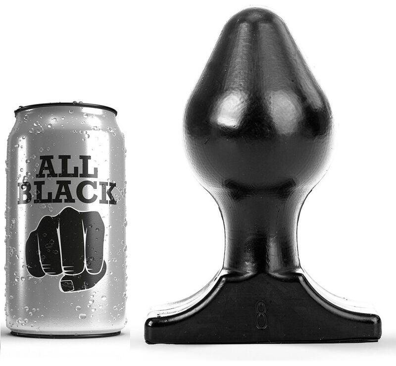 ALL BLACK - PLUG ANAL 16X8 CM ALL BLACK