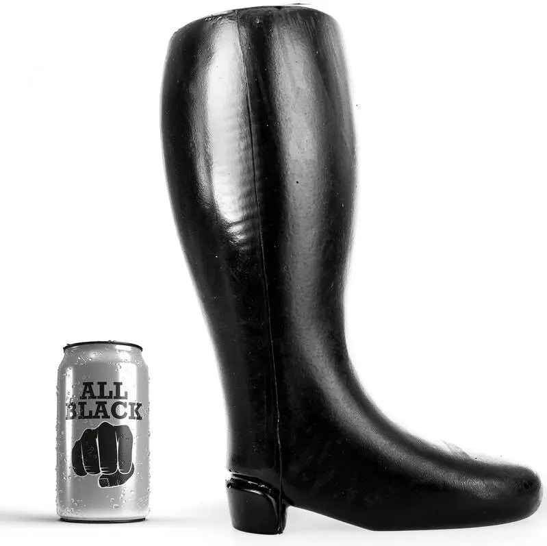 ALL BLACK - BOTTE DE FISTING SOUPLE GÉANTE 31 CM ALL BLACK
