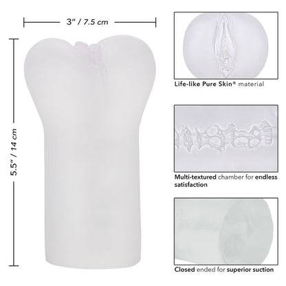 CALEXOTICS - BOUNDLESS VULVA STROKER - TRANSPARENT CALEXOTICS