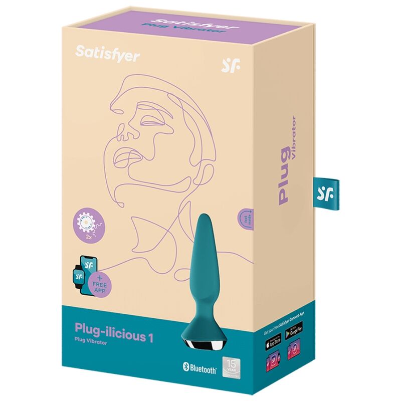 SATISFYER - VIBRATEUR PLUG ILICIOUS 1 PLUG VERT SATISFYER CONNECT