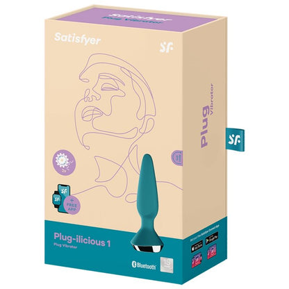 SATISFYER - VIBRATEUR PLUG ILICIOUS 1 PLUG VERT SATISFYER CONNECT