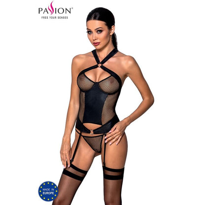 PASSION - AMANDA CORSET CUIR ÉCOLOGIQUE L/XL PASSION WOMAN