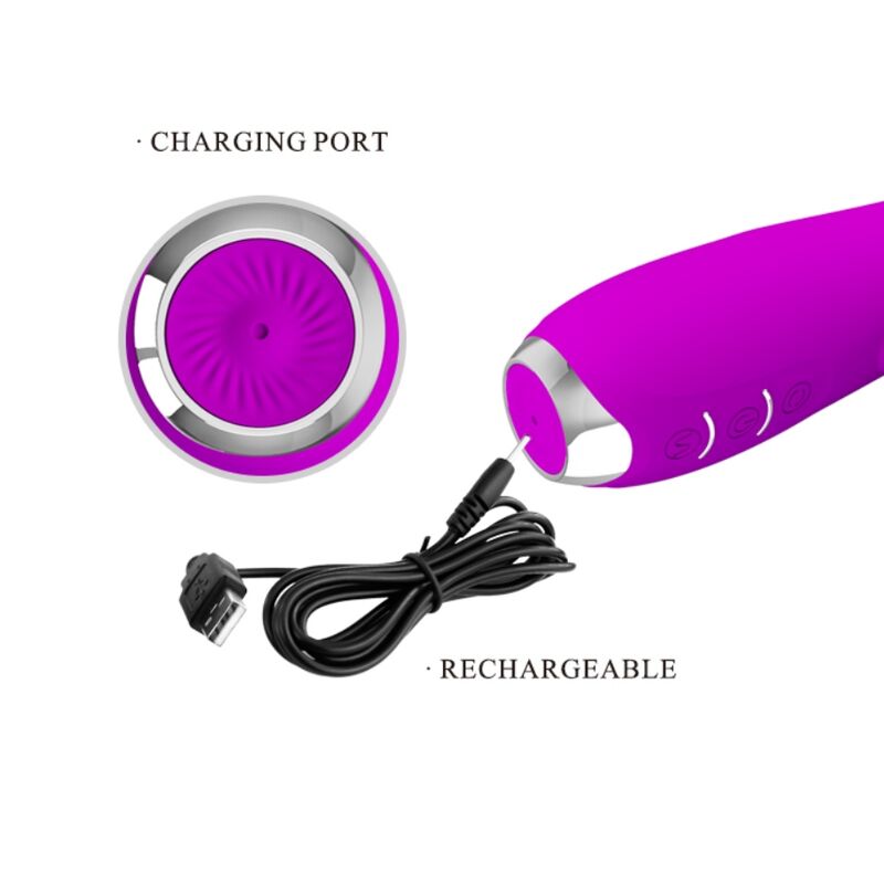 PRETTY LOVE - VIBRATEUR MOLLY AVEC ROTATION RECHARGEABLE PRETTY LOVE PARTY UP