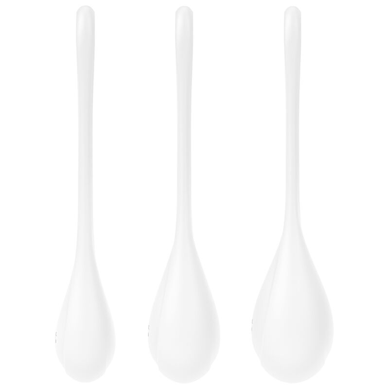 SATISFYER - ENSEMBLE ENTRAÎNEMENT YONI POWER 1 BLANC SATISFYER BALLS