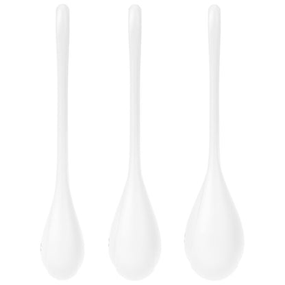 SATISFYER - ENSEMBLE ENTRAÎNEMENT YONI POWER 1 BLANC SATISFYER BALLS