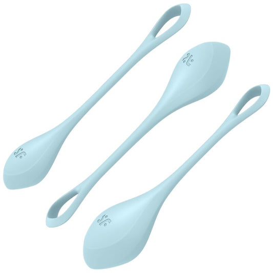 SATISFYER - ENSEMBLE ENTRAÎNEMENT YONI POWER 2 BLEU SATISFYER BALLS