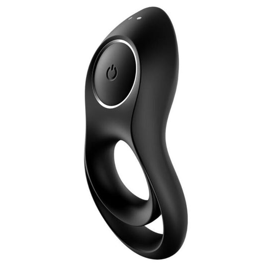 SATISFYER - VIBRATEUR  ANNEAU DUO LÉGENDAIRE NOIR SATISFYER RING