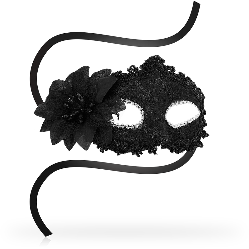 OHMAMA - MASQUES ANTIZAZ FLEUR CÔTÉ STYLE VÉNITIEN - NOIR OHMAMA MASKS