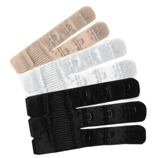 BYE-BRA - RALLONGES DE CONTOUR FLEXIBLES 3 CROCHETS 3 UNITÉS BYE BRA - ACCESSORIES