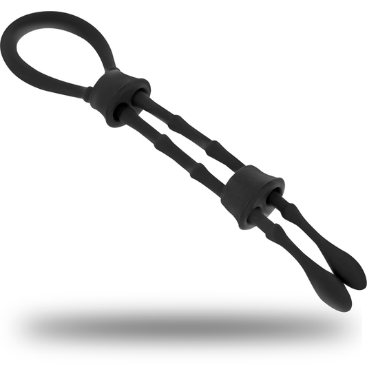 OHMAMA FETISH - ANNEAU CORDON COQ ET TESTICULES EN SILICONE OHMAMA FETISH