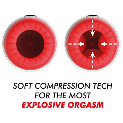 JAMYJOB - MASTURBATEUR ROCKET TECHNOLOGIE DE COMPRESSION DOUCE ET VIBRATION JAMYJOB