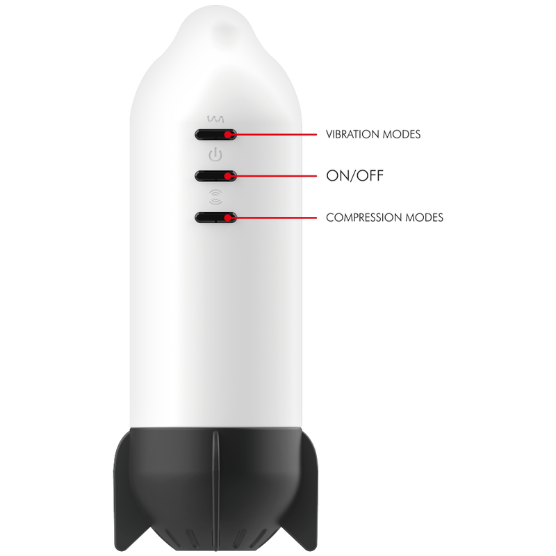 JAMYJOB - MASTURBATEUR ROCKET TECHNOLOGIE DE COMPRESSION DOUCE ET VIBRATION JAMYJOB