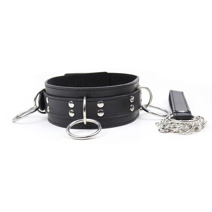 OHMAMA FETISH - COLLIER DE SOUMISSION AVEC 3 ANNEAUX OHMAMA FETISH