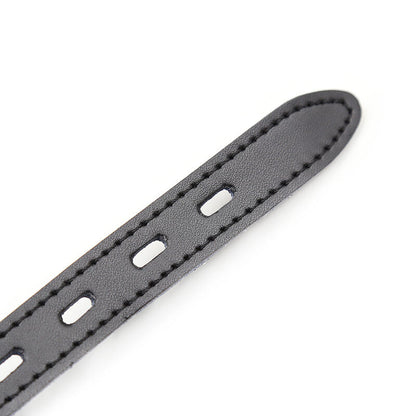 OHMAMA FETISH - BÂILLON BALLE EN SILICONE AVEC CEINTURE EN CUIR (CADENAS INCLUS) OHMAMA FETISH