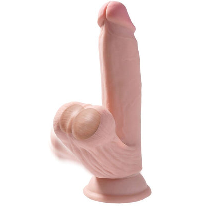KING COCK - BALLES GODE 3D PLUS 15.2 CM PEAU CLAIRE KING COCK PLUS