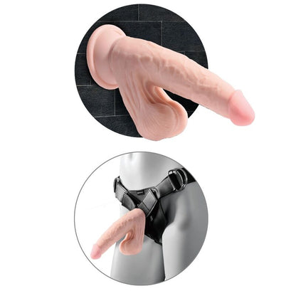 KING COCK - PLUS BALLES GODE 3D 20.3 CM KING COCK PLUS
