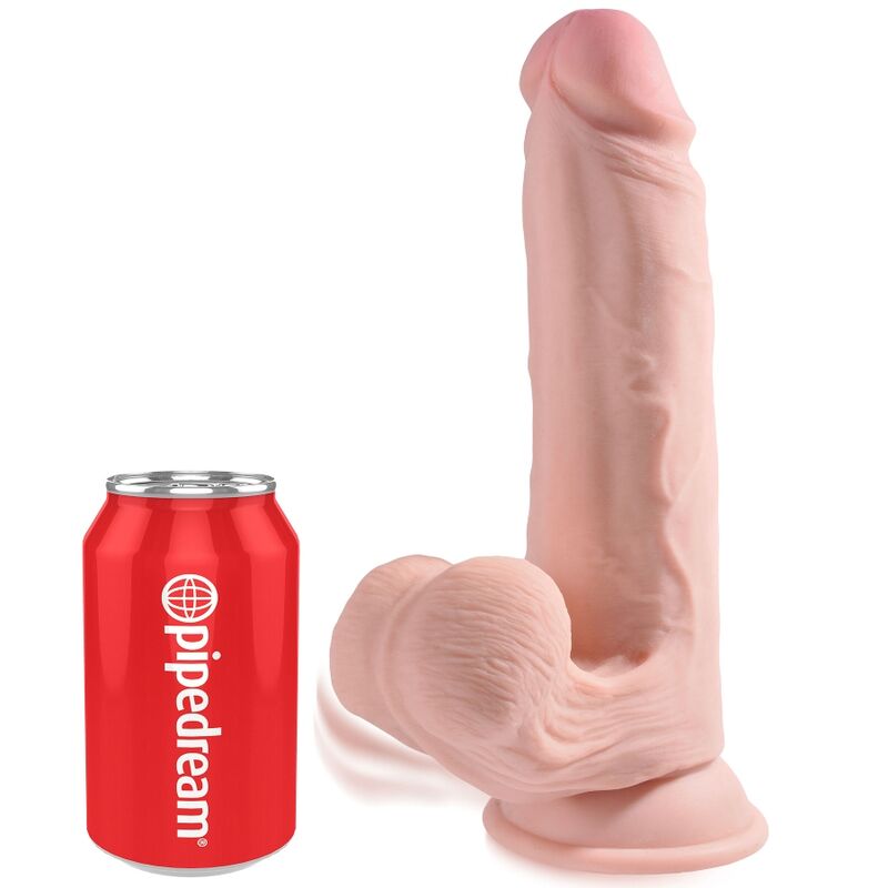 KING COCK - PLUS BALLES GODE 3D 20.3 CM KING COCK PLUS