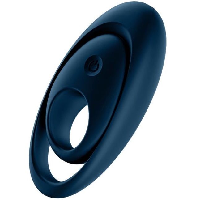 SATISFYER - VIBRATEUR  ANNEAU GLORIOUS DUO BLEU SATISFYER RING