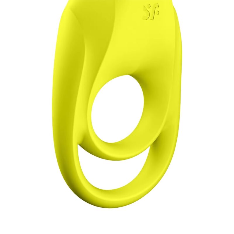 SATISFYER - VIBRATEUR  ANNEAU SPECTACULAIRE DUO JAUNE SATISFYER RING