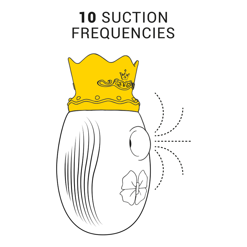 INTENSE - STIMULATEUR DE CLITORIS 10 MODES D'ASPIRATION ET DE LÉCHAGE - BLEU INTENSE FUN TOYS