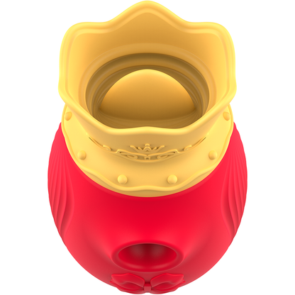 INTENSE - STIMULATEUR CLITORIS 10 MODES D'ASPIRATION ET DE LÉCHAGE - ROUGE INTENSE FUN TOYS