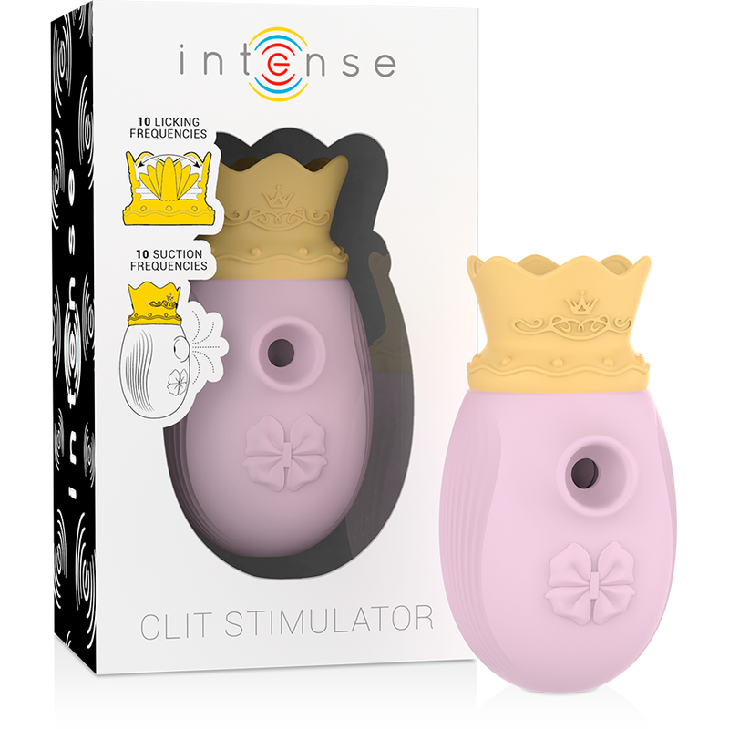 INTENSE - STIMULATEUR DE CLITORIS 10 MODES D'ASPIRATION ET DE LÉCHAGE - ROSE INTENSE FUN TOYS