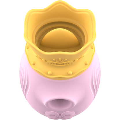 INTENSE - STIMULATEUR DE CLITORIS 10 MODES D'ASPIRATION ET DE LÉCHAGE - ROSE INTENSE FUN TOYS