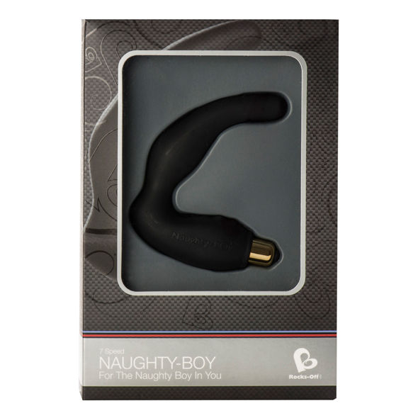 ROCKS-OFF - MASSEUR POINT G MLE NAUGHTY-BOY 7 V NOIR ROCKS-OFF