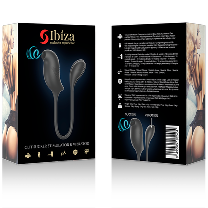 IBIZA - STIMULATEUR MAGIQUE D'ASPIRATION ET DE VIBRATIONS DU CLITORIS IBIZA TECHNOLOGY