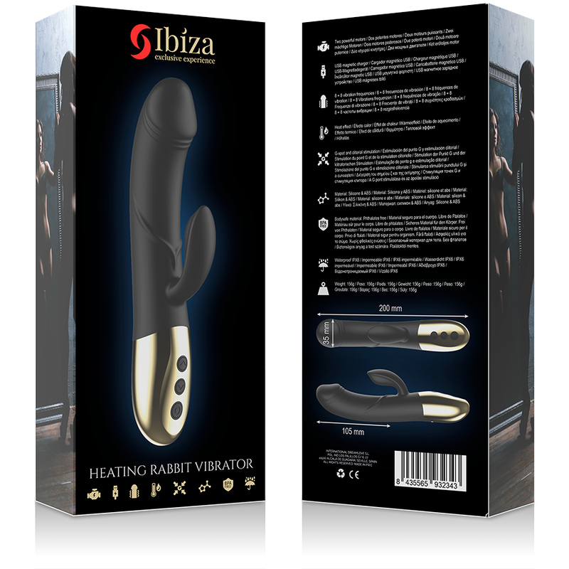 IBIZA - VIBRATEUR ANATOMIQUE PUISSANT AVEC LAPIN IBIZA TECHNOLOGY
