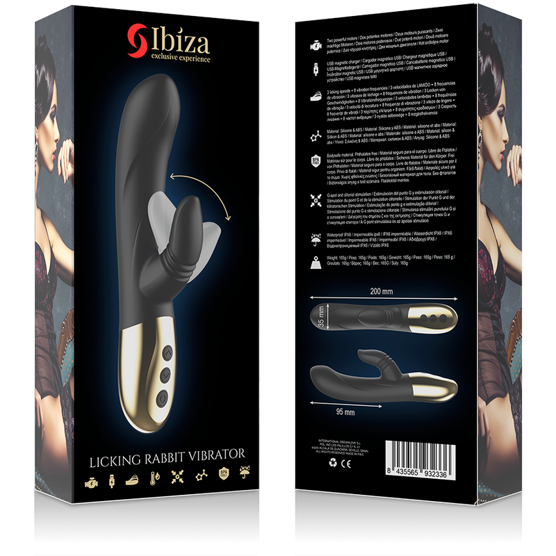 IBIZA - VIBRATEUR NOUVELLE EXPÉRIENCE AVEC LAPIN  LÉCHER IBIZA TECHNOLOGY