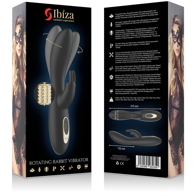 IBIZA - ROTATEUR PERLÉ PUISSANT AVEC LAPIN IBIZA TECHNOLOGY