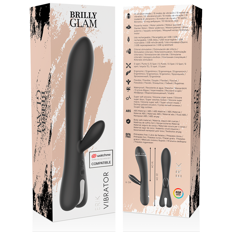 BRILLY GLAM - ERIK VIBRATEUR WATCHME TECHNOLOGIE SANS FIL COMPATIBLE BRILLY GLAM