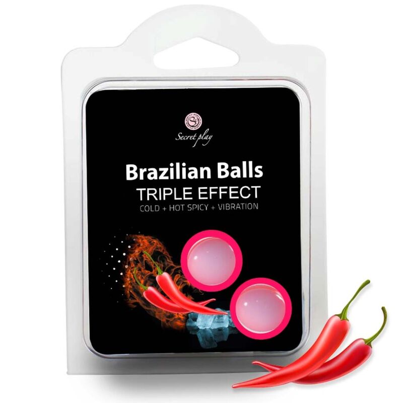 SECRETPLAY - SET 2 BALLES BRÉSILIENNES TRIPLE EFFET SECRETPLAY COSMETIC